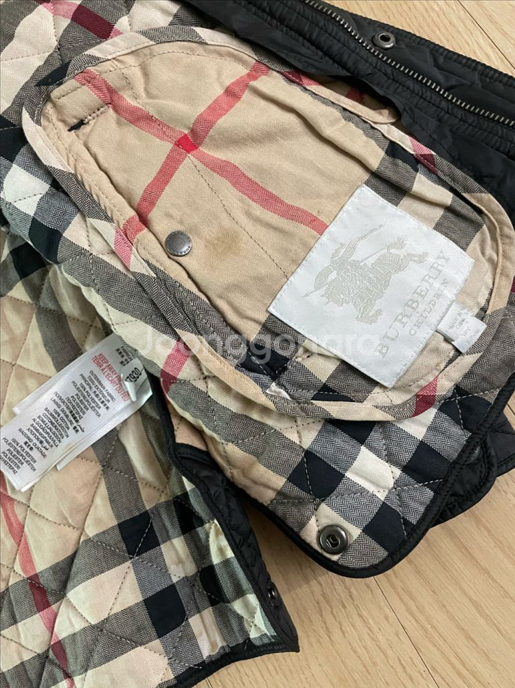 버버리 키즈 12Y 퀼팅 자켓--1