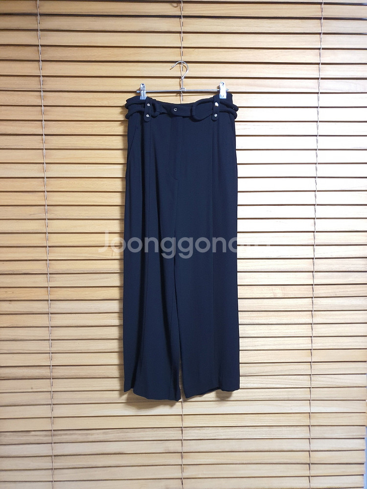 이로 IRO 블랙 벨티드 와이드 팬츠 66 사이즈 24--1