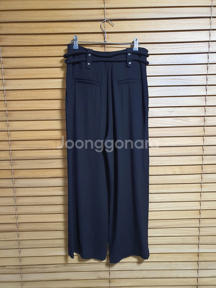 이로 IRO 블랙 벨티드 와이드 팬츠 66 사이즈 24--6