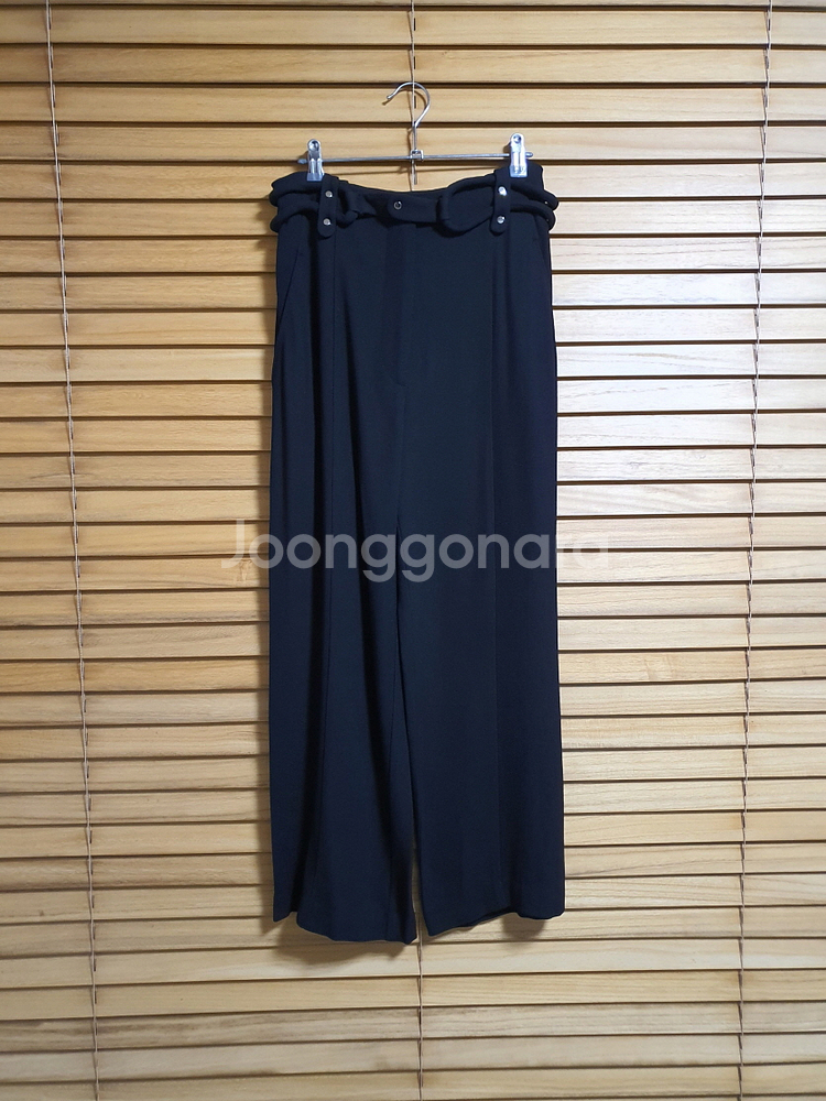 이로 IRO 블랙 벨티드 와이드 팬츠 66 사이즈 24--2