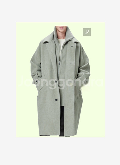 시스템 옴므 SYSTEM 핸드메이드 울 캐시미어 코트--0