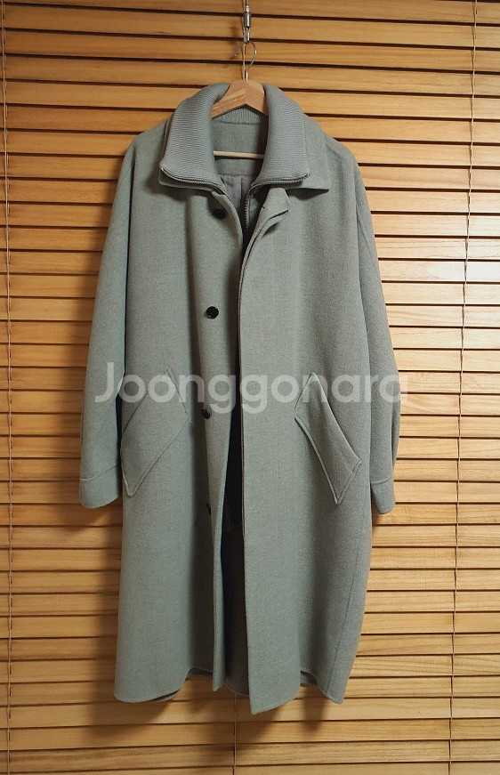 시스템 옴므 SYSTEM 핸드메이드 울 캐시미어 코트--4