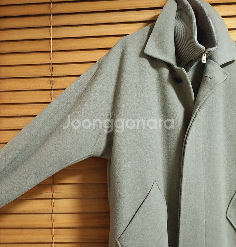 시스템 옴므 SYSTEM 핸드메이드 울 캐시미어 코트--3