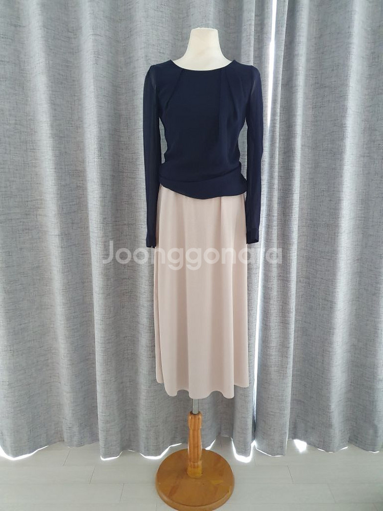 (상태좋음)봄, 가을 롱스커트 44-66--0