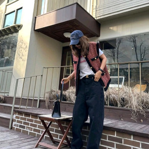 플러드셀 트위드 베스트 (새상품)