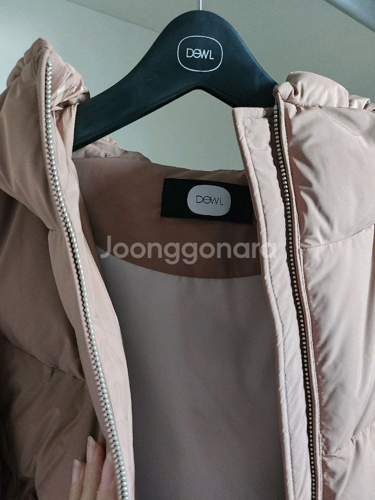 듀엘 구스 후드 숏 패딩--1