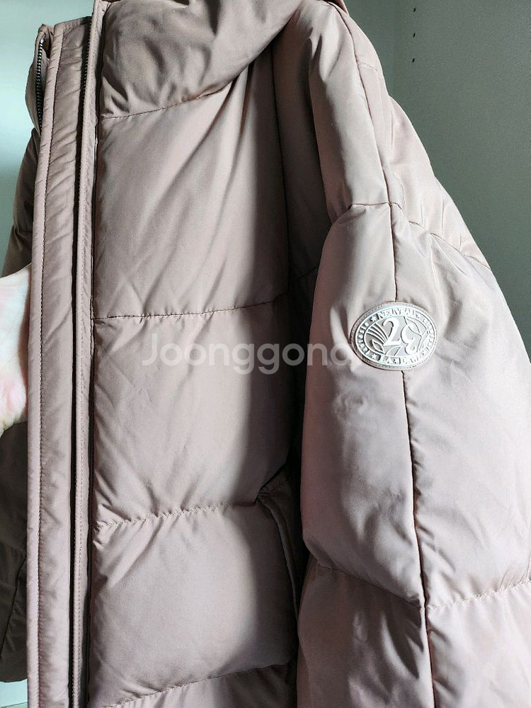 듀엘 구스 후드 숏 패딩--2