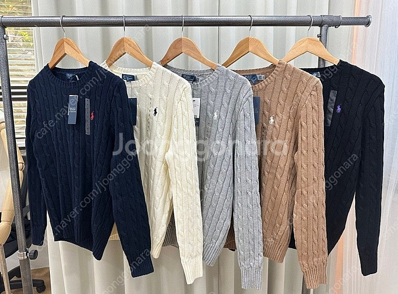 봄제품 (새상품)폴로 랄프로렌 여성 케이블 니트 스웨터--0