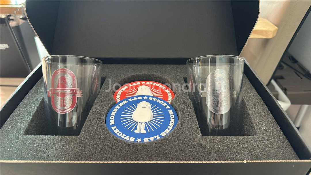 스티키몬스터랩 컵,코스터 세트 새제품--0