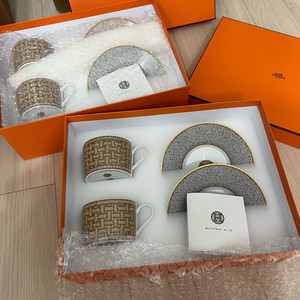 (새상품) 에르메스 모자이크 골드 컵세트 (정가94만)