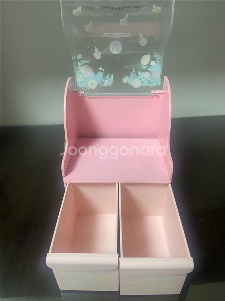 에뛰드x배스킨라빈스 화장품 정리함--6