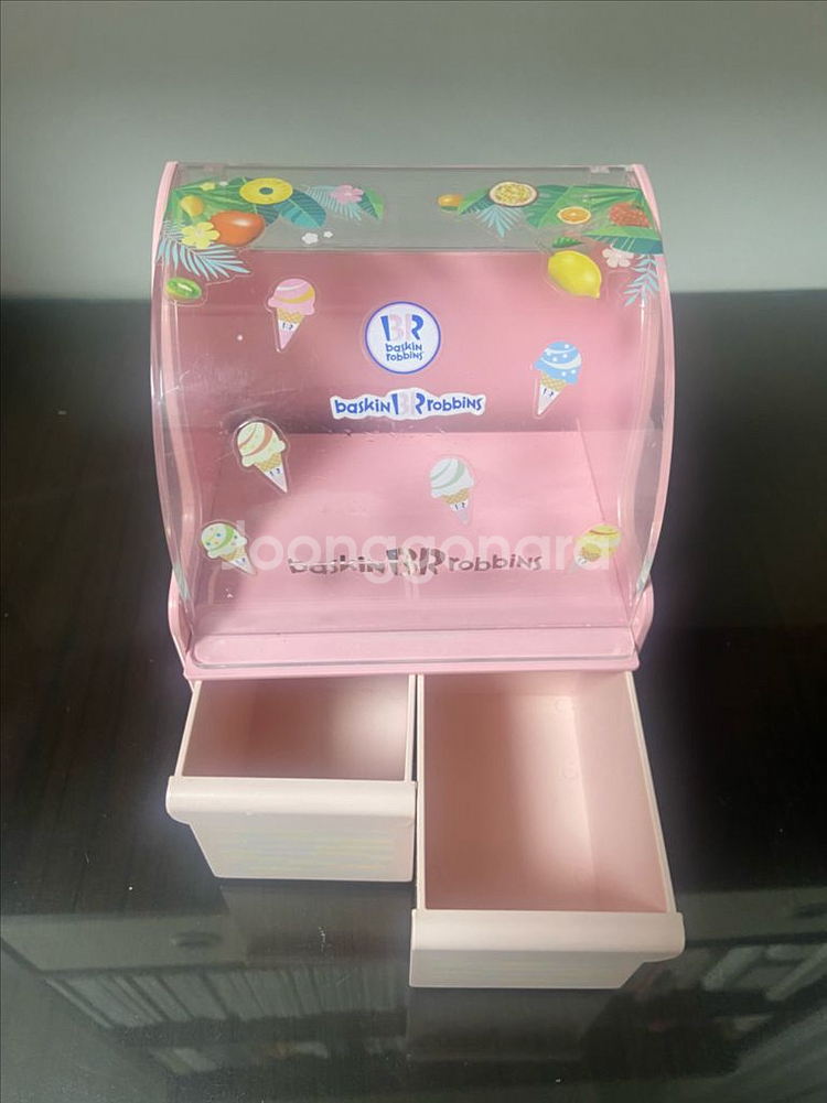 에뛰드x배스킨라빈스 화장품 정리함--7