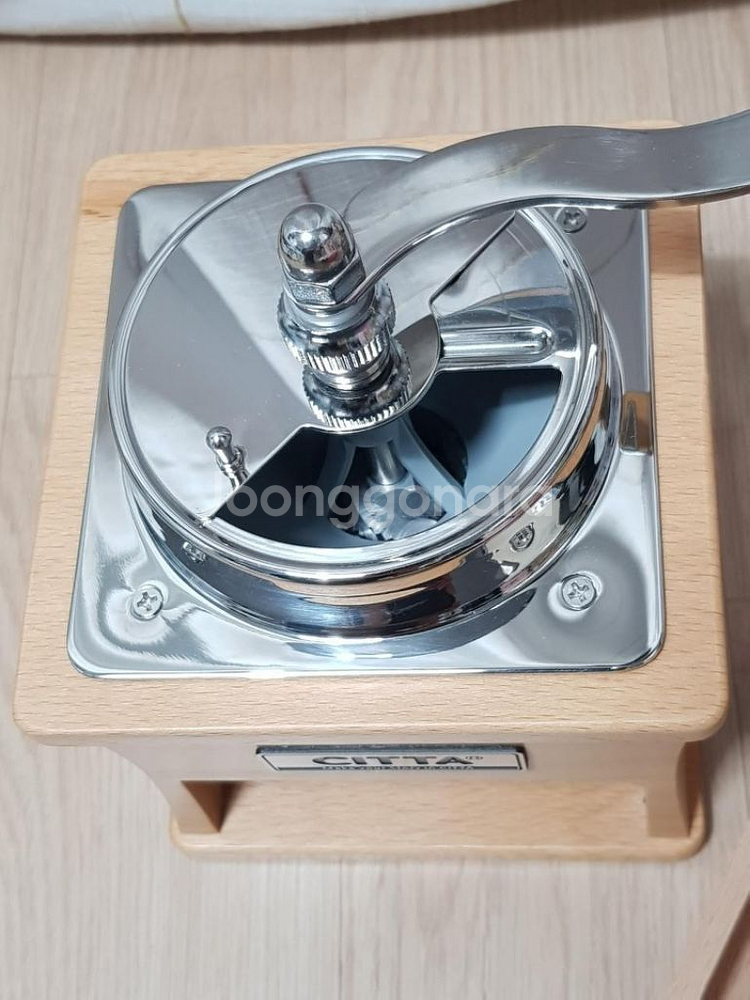 시타(citta) 우드 원목 핸드밀 커피그라인더/새상품--5