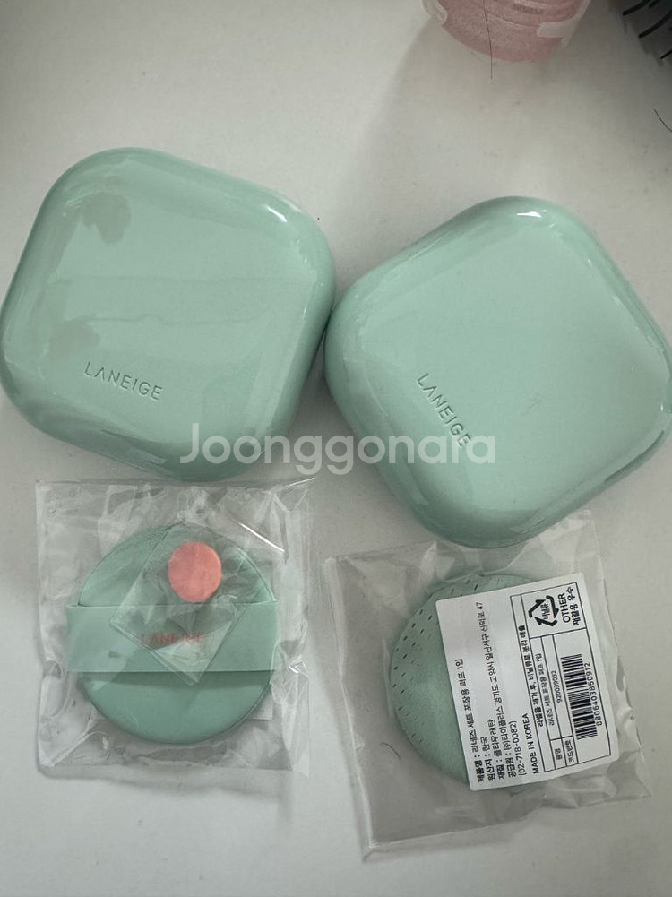 라네즈 네오쿠션 21C 2개+퍼프2개--0