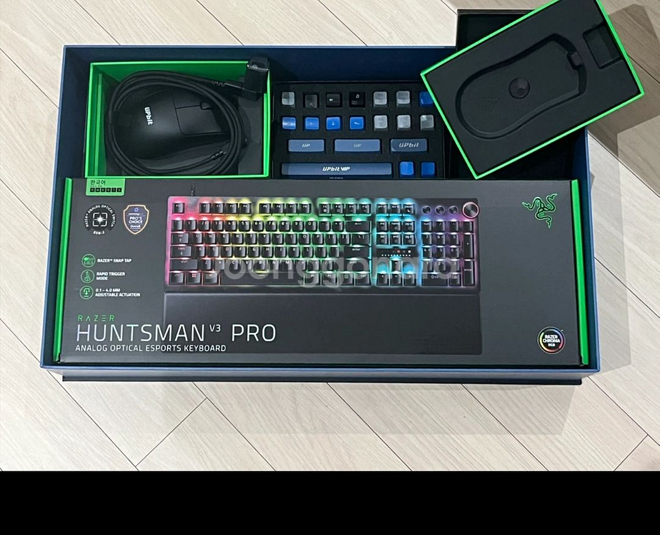 새상품) 레이저 헌츠맨 v3 pro 키보드, 게이밍 마우스 (정가62만)--0