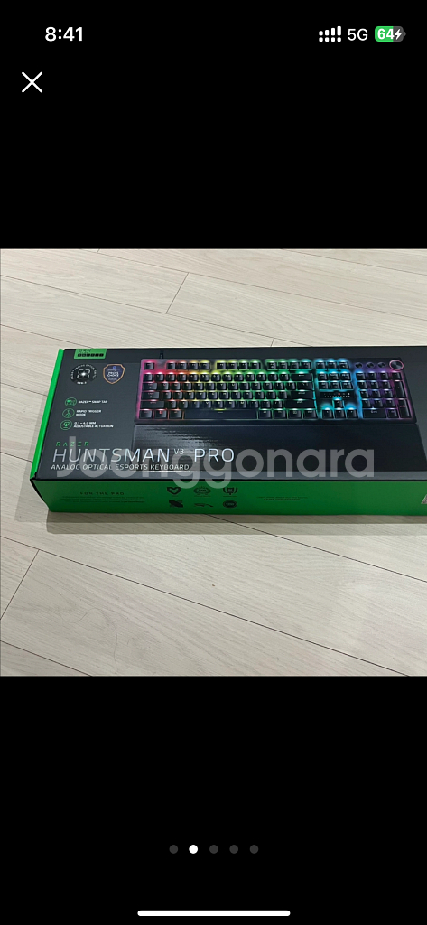 새상품) 레이저 헌츠맨 v3 pro 키보드, 게이밍 마우스 (정가62만)--1