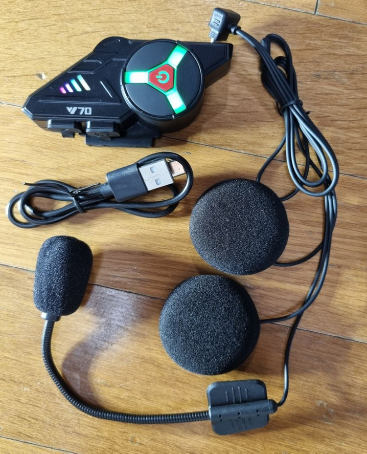 (폐업정리)배달세팅 (베놈 오토바이 헬멧+블루투스) 이미지