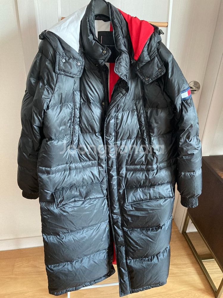 타미필피거 정품 오리털8:2 벤치카파 롱패딩--0