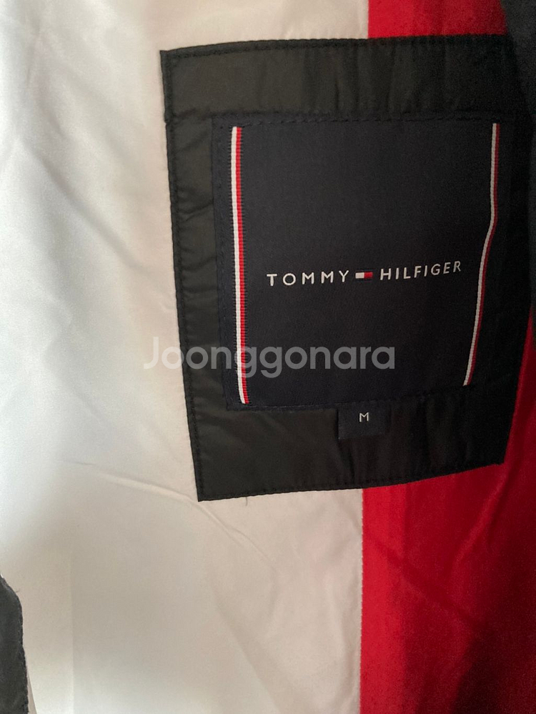 타미필피거 정품 오리털8:2 벤치카파 롱패딩--1