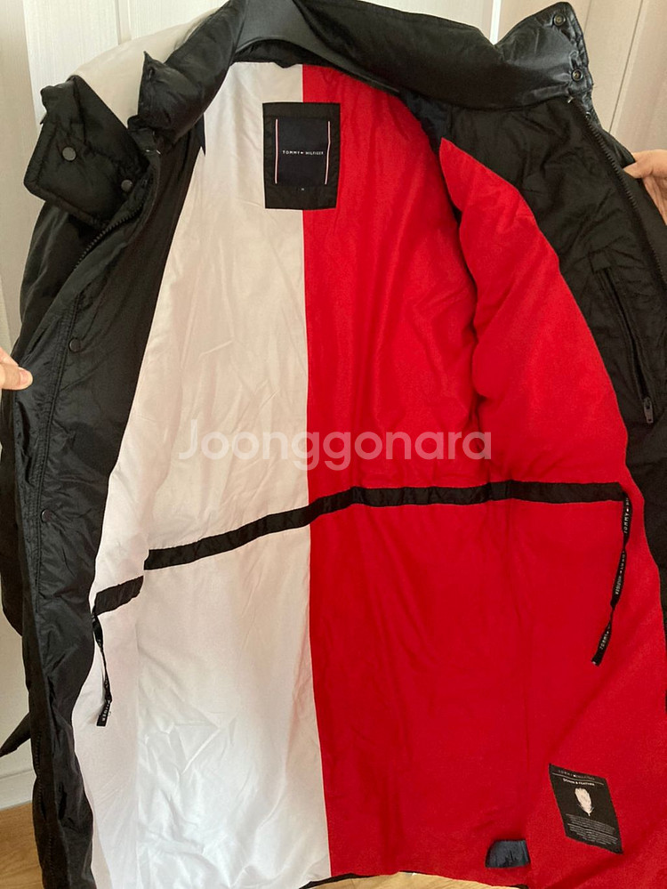 타미필피거 정품 오리털8:2 벤치카파 롱패딩--2