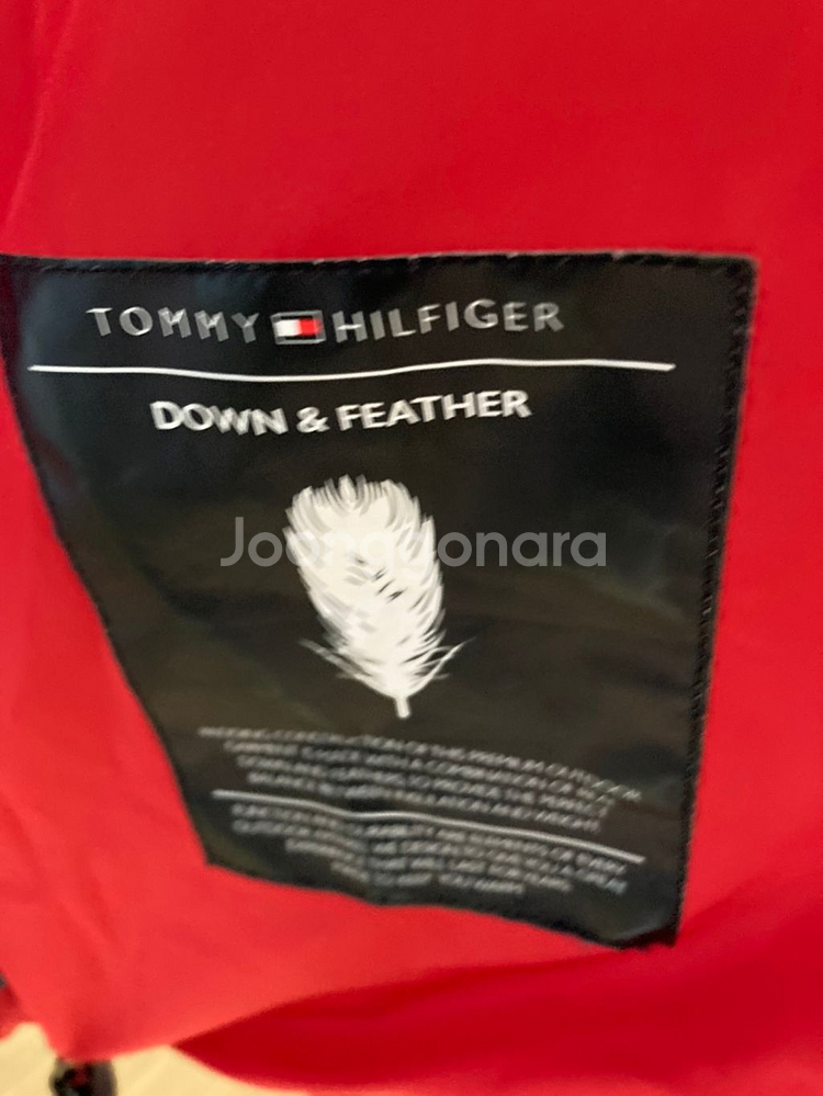 타미필피거 정품 오리털8:2 벤치카파 롱패딩--4