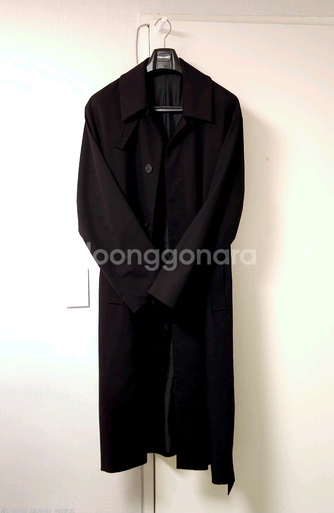 드로우핏 울 블렌딩 발마칸 오버 코트 블랙 XL--2