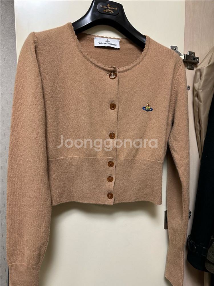 비비안웨스트우드 BEA 베아 로고 크롭 가디건 XS--0