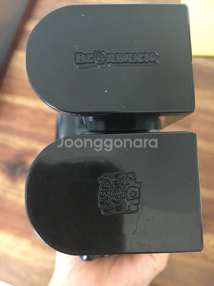 메디콤토이 베어브릭 올블랙 높이 29cm--3