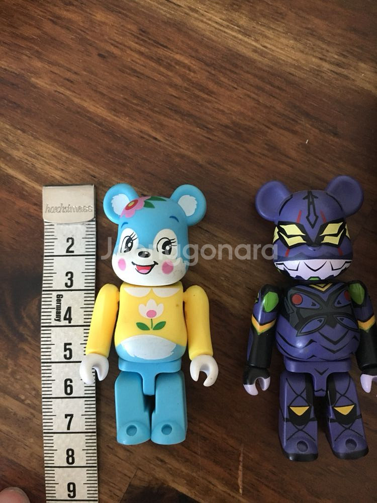 메디콤토이 베어브릭 올블랙 높이 29cm--5