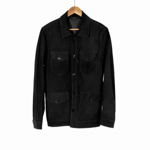 [48] 톰포드 카프스킨 스웨이드 트러커 자켓 블랙