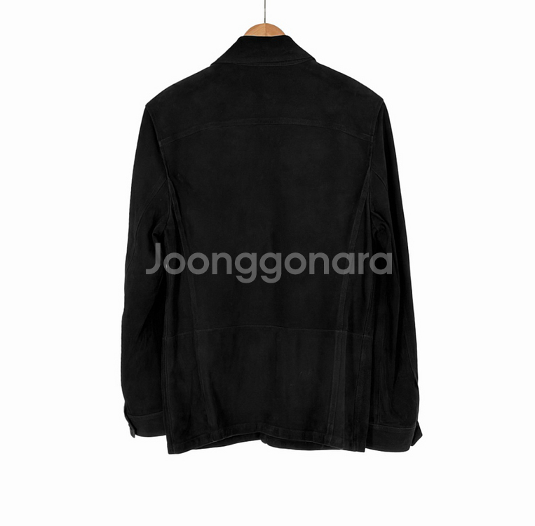 [48] 톰포드 카프스킨 스웨이드 트러커 자켓 블랙--2