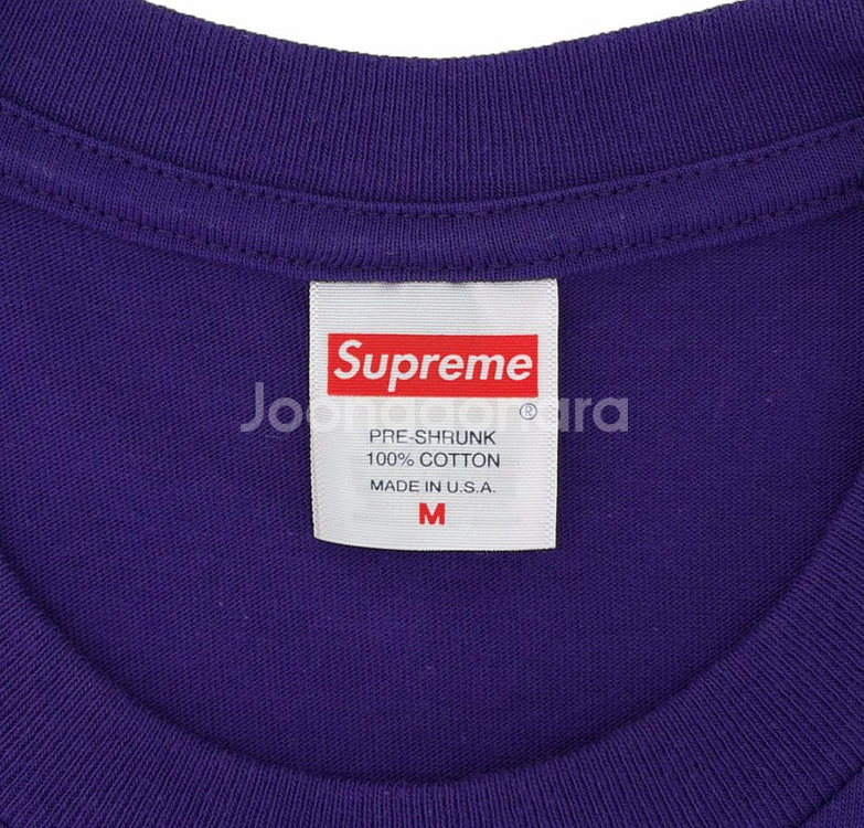 [M] 슈프림 23fw 남성 카모 박스 로고 반팔 티셔츠 퍼플--5