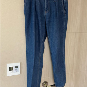 리넥츠 스트레이트 투턱 데님 딥블루 3사이즈