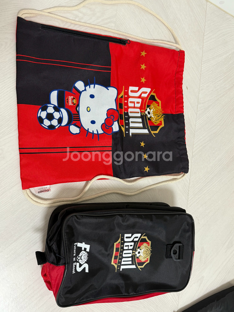 fc서울 헬로키티 짐색, fc서울 축구화가방--0