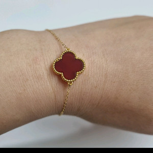 18k레드네잎팔찌=마지막한점=새상품=우택포