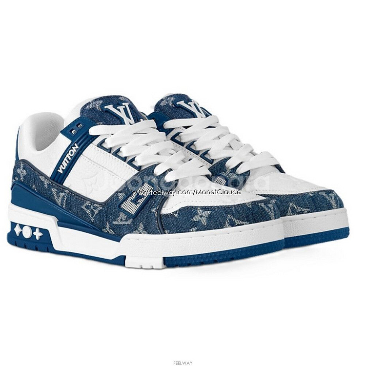 루이비통 모노그램 데님 스니커즈--1