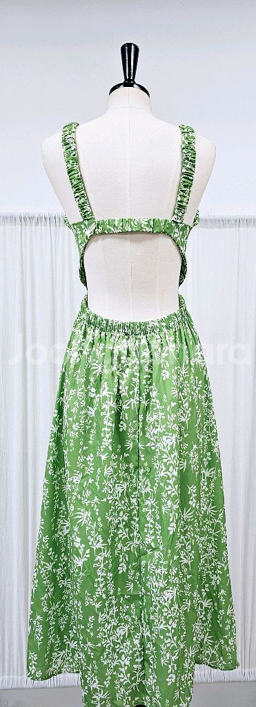 (새상품)뒤트임 민소매 롱원피스 밴딩 나시원피스--5