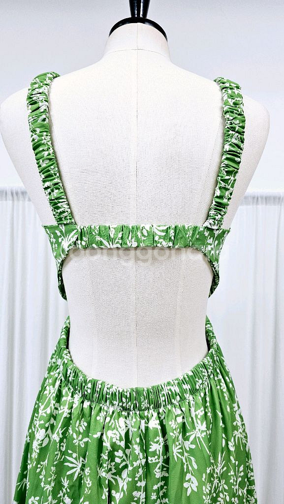 (새상품)뒤트임 민소매 롱원피스 밴딩 나시원피스--6