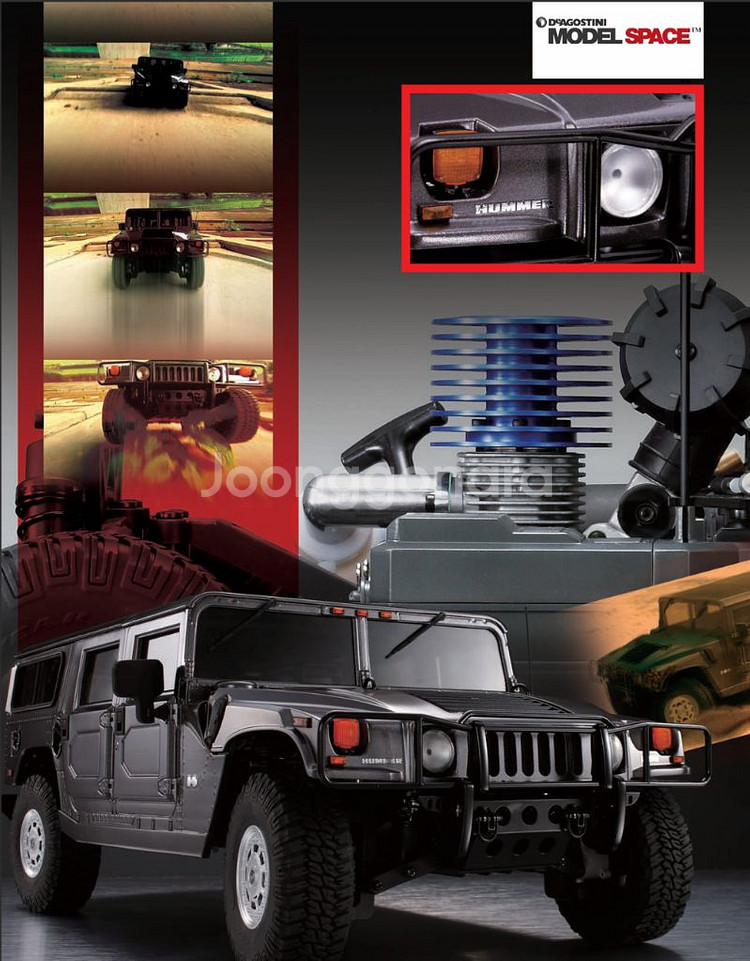 1/8 험머 H1 RC엔진 데스고니아--1
