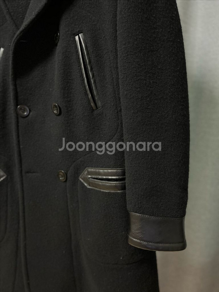 마틴 마르지엘라 레일로드 가죽 블랙 코트 48--3