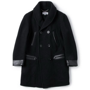 마틴 마르지엘라 레일로드 가죽 블랙 코트 48