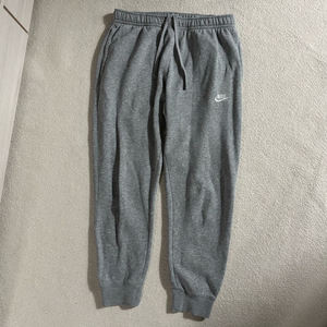 나이키 그레이 스몰로고 면 츄바 트레이닝 조거팬츠