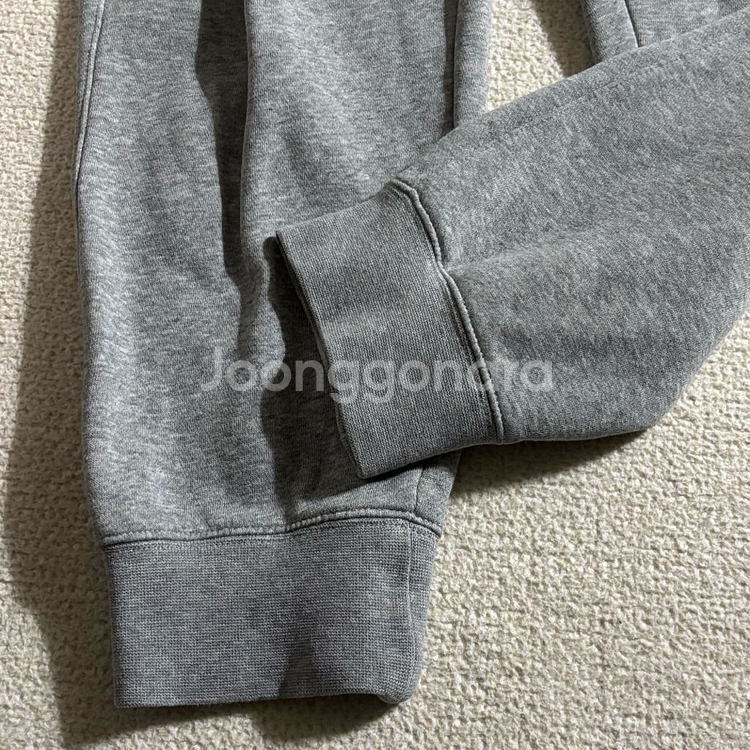 나이키 그레이 스몰로고 면 츄바 트레이닝 조거팬츠--2