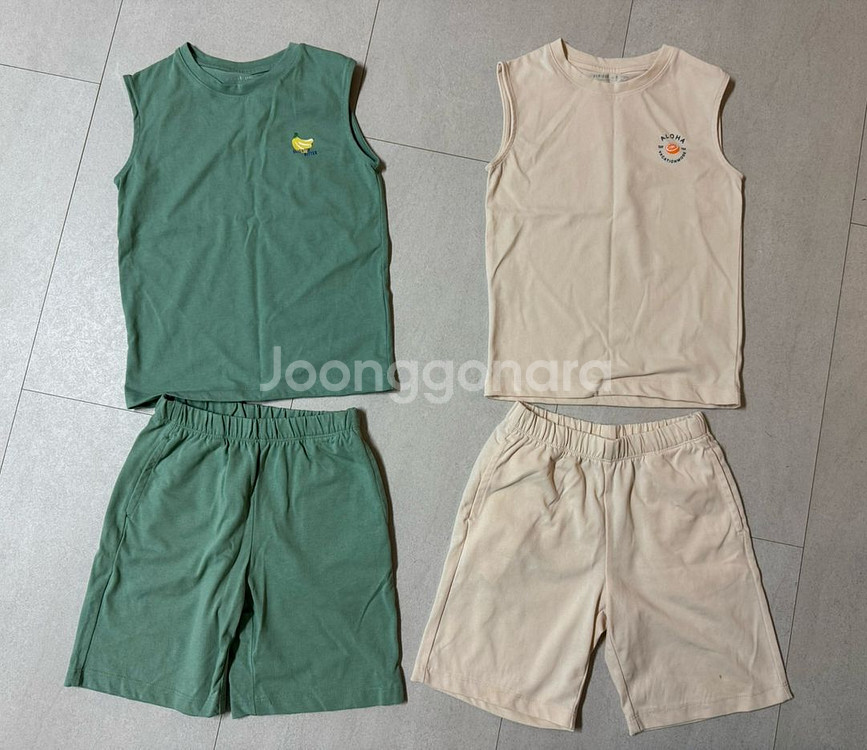 탑텐키즈 나시 상하복 120사이즈 두벌 일괄--0