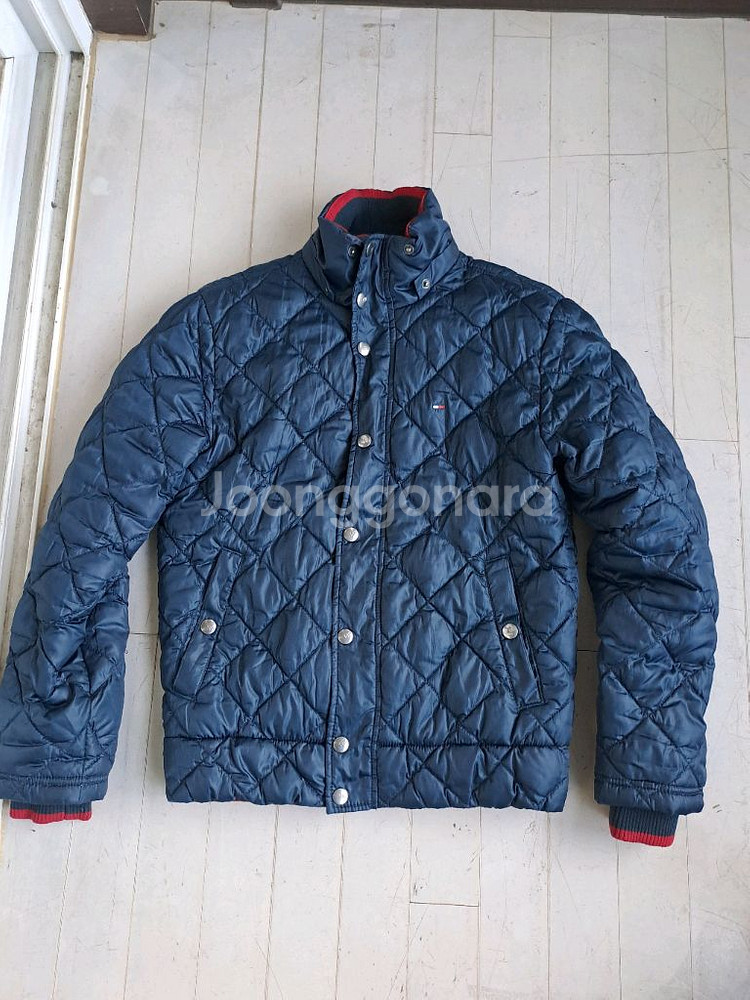 타미힐피거 데님 퀼팅 자켓--0