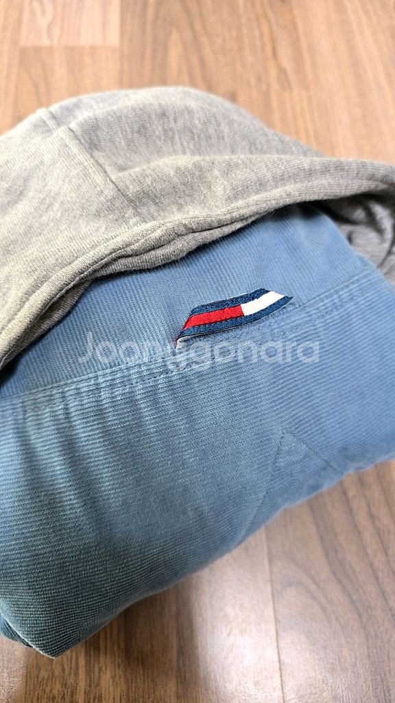 타미힐피거) 코듀로이 후드 셔츠, 164--9