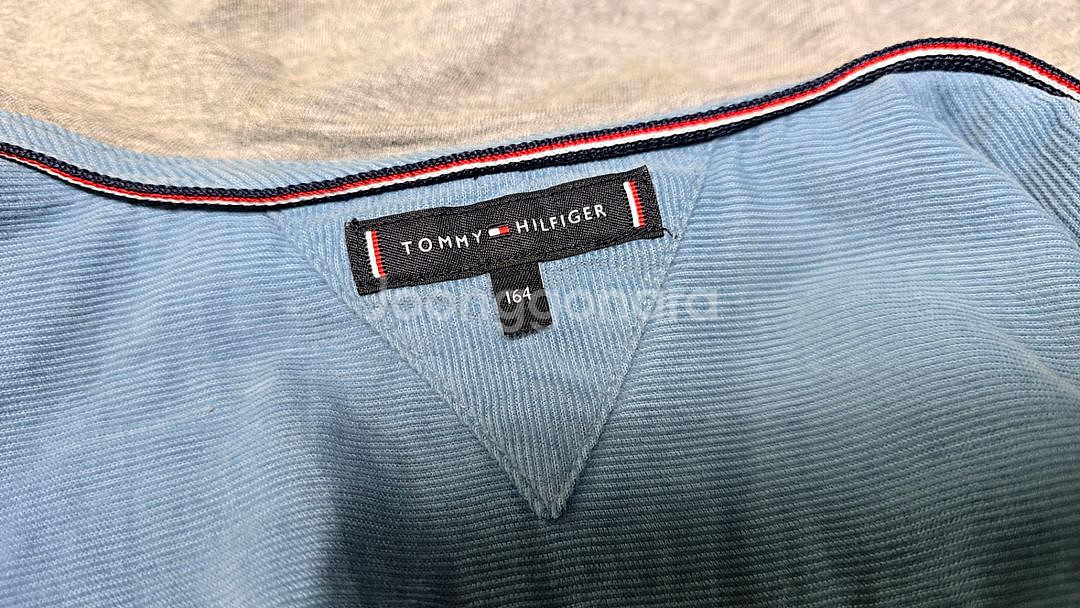 타미힐피거) 코듀로이 후드 셔츠, 164--6