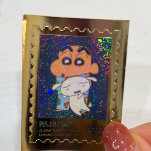 짱구 우표씰 금박 40번