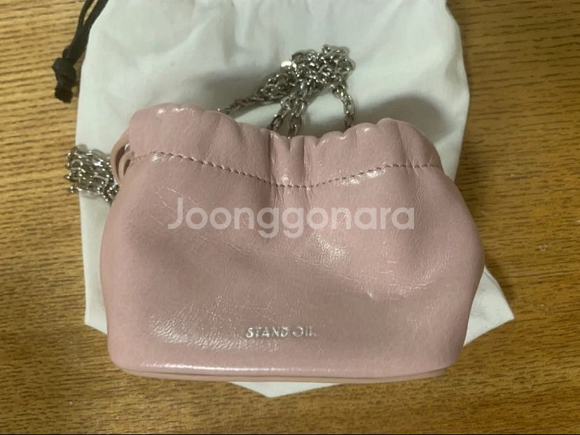 스탠드오일 미니 팡도르 핑크 체인백--0