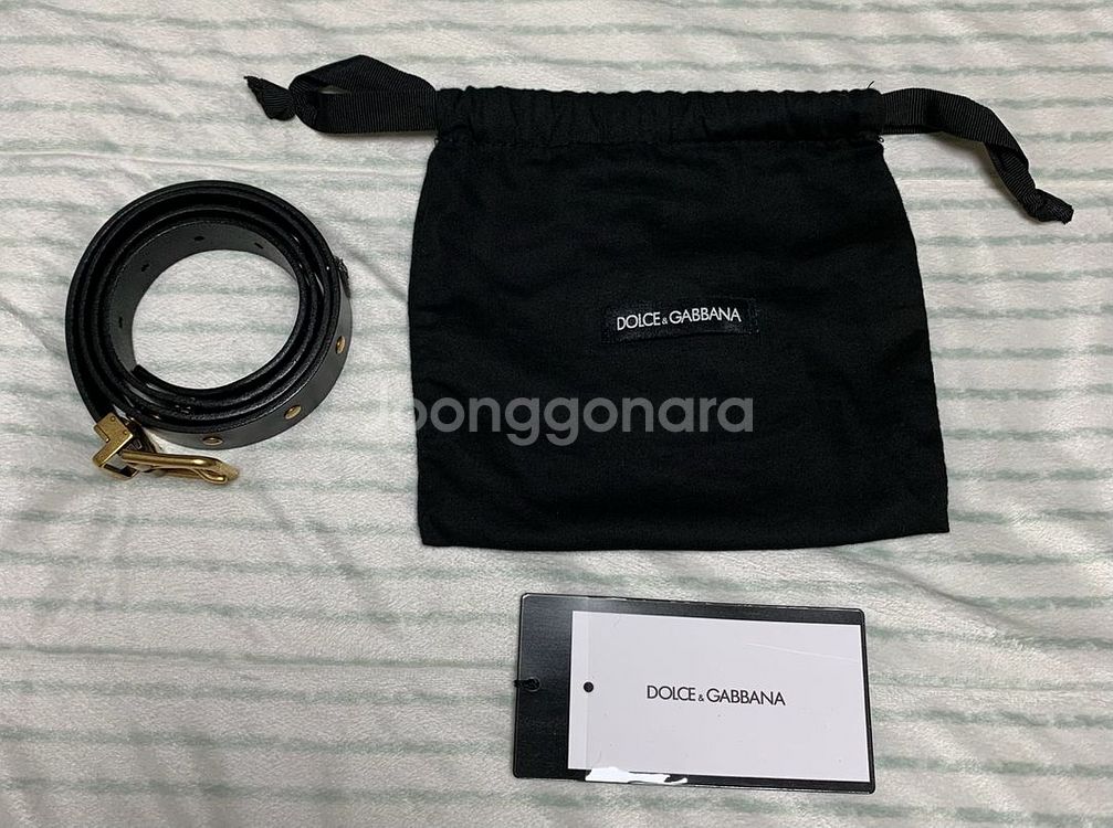 돌체앤가바나 벌 스터드 블랙 벨트 95--0